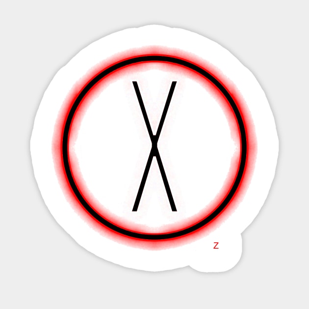 X-files logo glow Sticker by udezigns